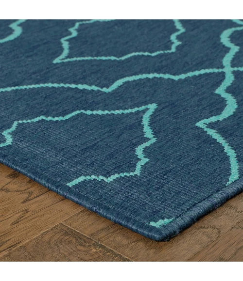 Oriental Weavers Area Rug Meridian 7541B Navy 8' 6" X 13' 0"