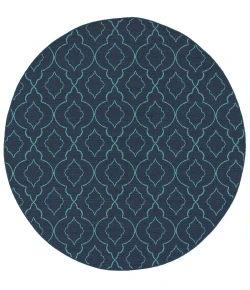 Oriental Weavers Meridian 7541B Navy/ Blue Area Rug 7 ft. 10 in. Round