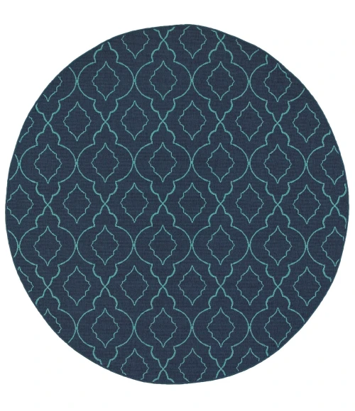 Oriental Weavers Area Rug Meridian 7541B Navy 8' 6" X 13' 0"