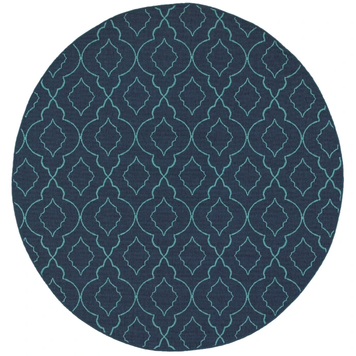 Oriental Weavers Area Rug Meridian 7541B Navy 5' 3" X  7' 6"