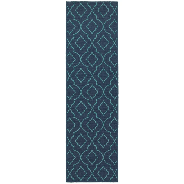 Oriental Weavers Area Rug Meridian 7541B Navy 5' 3" X  7' 6"