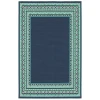 Oriental Weavers Meridian 9650B Navy/ Green Area Rug 8 ft. 6 in. X 13 ft. 0 in. Rectangle