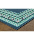 Oriental Weavers Area Rug Meridian 9650B Navy 8' 6" X 13' 0"