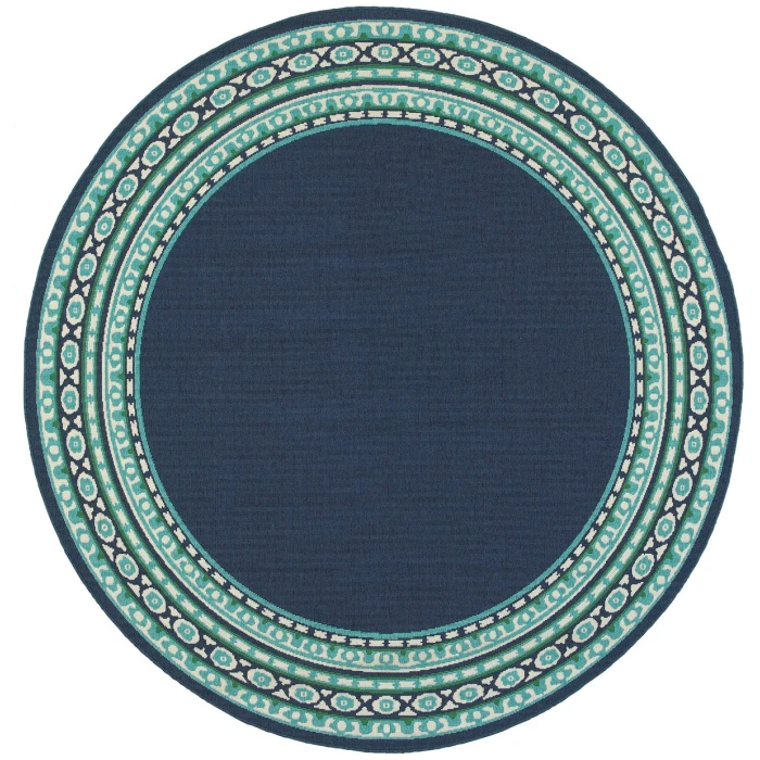 Oriental Weavers Area Rug Meridian 9650B Navy 2' 3" X  7' 6" Runner