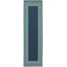 Oriental Weavers Meridian 9650B Navy/ Green Area Rug 2 ft. 3 in. X 7 ft. 6 in. Runner