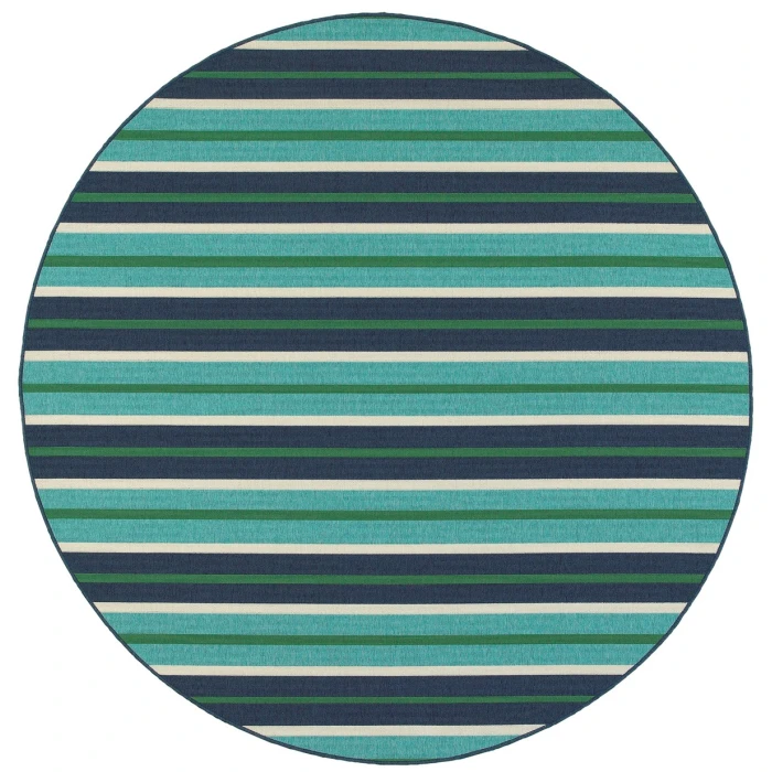 Oriental Weavers Area Rug Meridian 9652F Blue 7'10" X 10'10"
