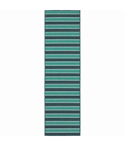 Oriental Weavers Meridian 9652F Blue/ Green Area Rug 2 ft. 3 in. X 7 ft. 6 in. Runner