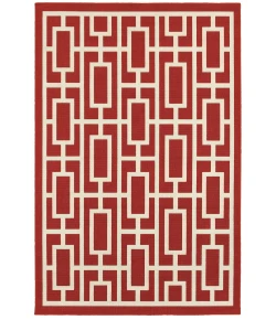 Oriental Weavers Meridian 9754R Red/ Ivory Area Rug 8 ft. 6 in. X 13 ft. 0 in. Rectangle