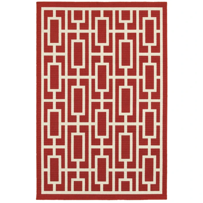 Oriental Weavers Area Rug Meridian 9754R Red 6' 7" X  9' 6"