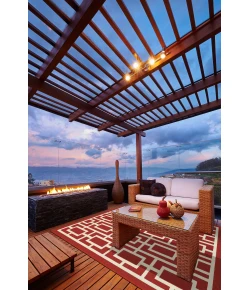 Oriental Weavers Meridian 9754R Red/ Ivory Area Rug 8 ft. 6 in. X 13 ft. 0 in. Rectangle