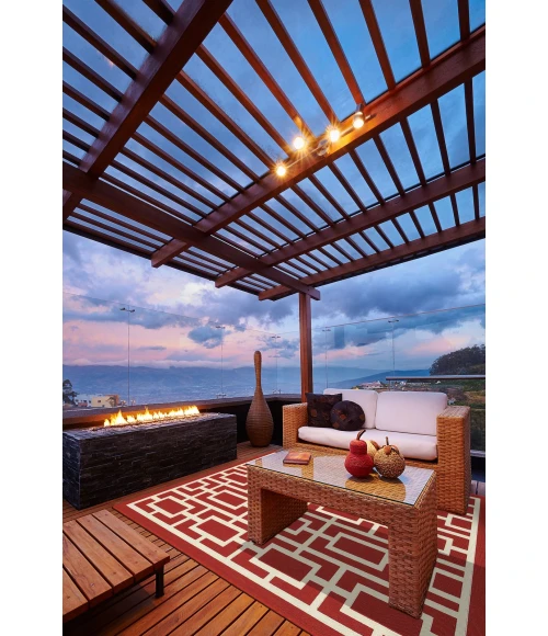 Oriental Weavers Area Rug Meridian 9754R Red 8' 6" X 13' 0"