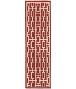Oriental Weavers Meridian 9754R Red/ Ivory Area Rug 2 ft. 3 in. X 7 ft. 6 in. Runner