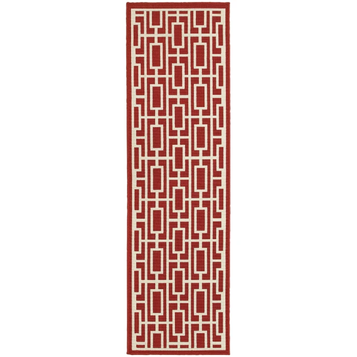 Oriental Weavers Area Rug Meridian 9754R Red 2' 3" X  7' 6" Runner