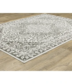 Oriental Weavers Montecito 1101W Grey/ White 2 Ft. 3 In. X 7 Ft. 6 In. Runner Rug