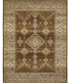 Oriental Weavers Naples 1441X Brown/ Blue 6 Ft. 7 In. X 9 Ft. 4 In. Rectangle Rug