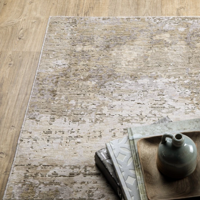 Oriental Weavers Area Rug Nebulous 001H9 Beige 9'10" X 12'10"