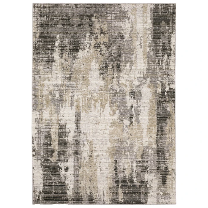 Oriental Weavers Area Rug Nebulous 4151N Grey 9'10" X 12'10"