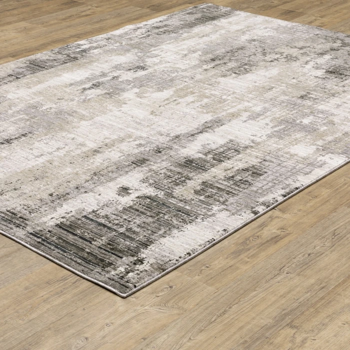 Oriental Weavers Area Rug Nebulous 4151N Grey 9'10" X 12'10"
