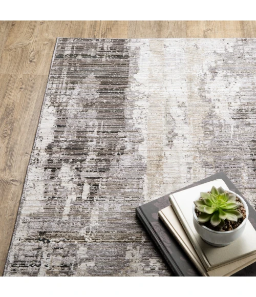 Oriental Weavers Area Rug Nebulous 4151N Grey 3' 3" X  5'