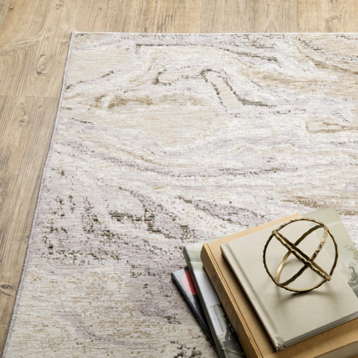 Oriental Weavers Area Rug Nebulous 530E9 Beige 2' 3" X  7' 6" Runner