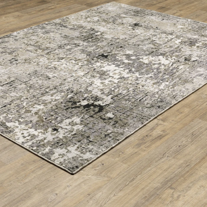 Oriental Weavers Area Rug Nebulous 091D9 Grey 9'10" X 12'10"