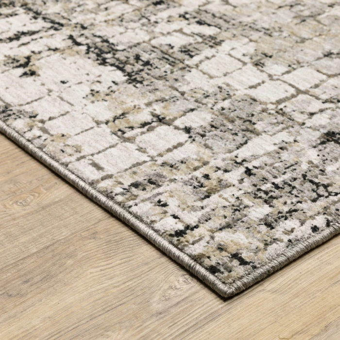 Oriental Weavers Area Rug Nebulous 091D9 Grey 9'10" X 12'10"
