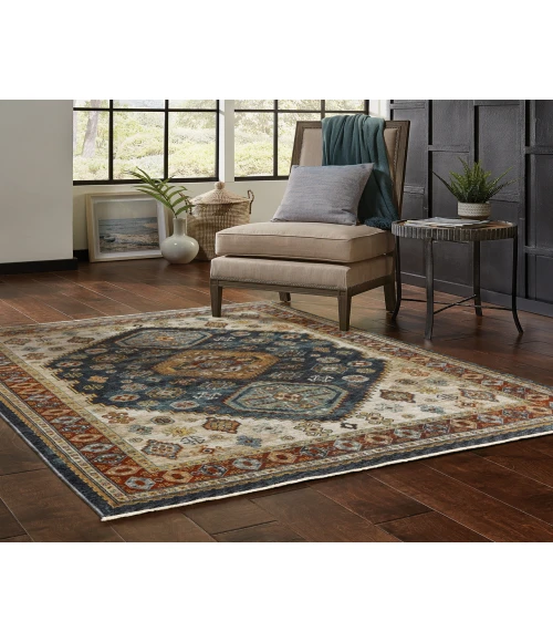 Oriental Weavers ABERDEEN 5w Blue/Multi Rug 2'X3'