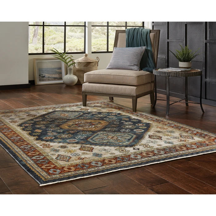 Oriental Weavers ABERDEEN 5w Blue/Multi Rug 2'X3'