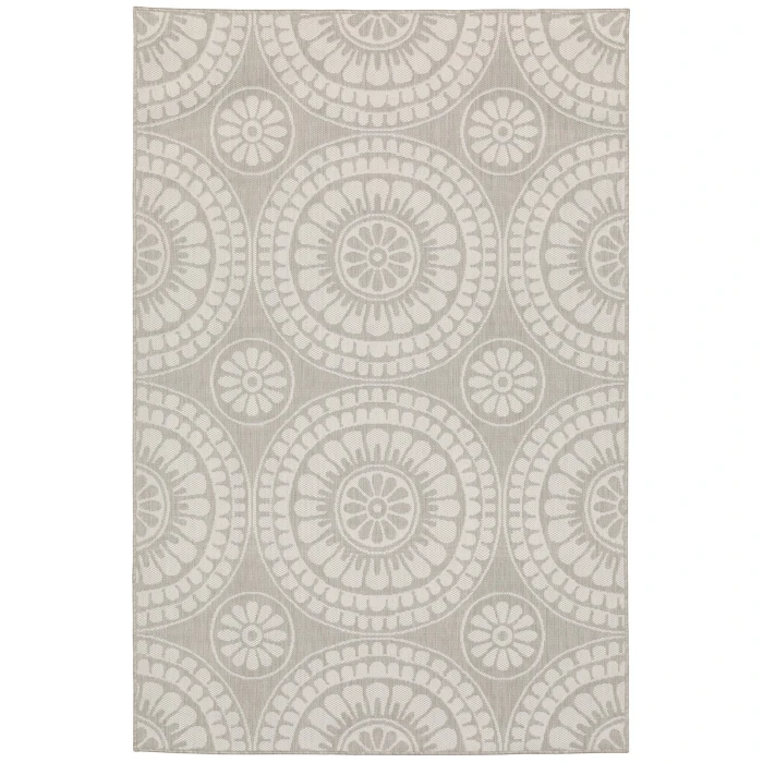 Oriental Weavers Area Rug Portofino 1832H Grey 6' 7" X  9' 2"
