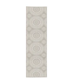 Oriental Weavers Portofino 1832H Grey/ Ivory Area Rug 1 ft. 10 in. X 7 ft. 3 in. Runner