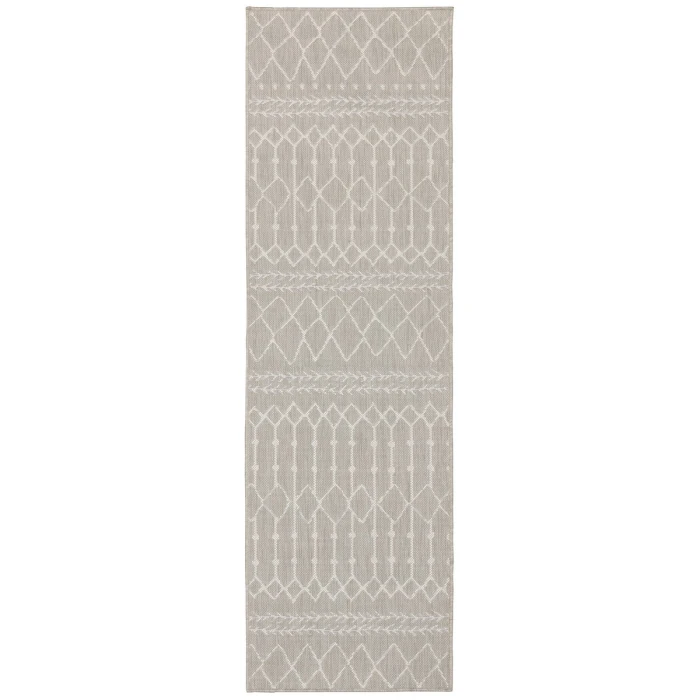 Oriental Weavers Area Rug Portofino 670H4 Grey 1'10" X  7' 3" Runner