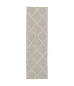 Oriental Weavers Portofino 7225H Grey/ Ivory Area Rug 1 ft. 10 in. X 7 ft. 3 in. Runner