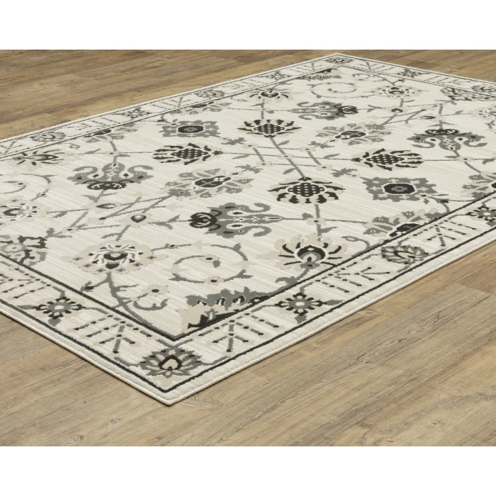 Oriental Weavers RAYLAN ray03 Ivory/Grey Rug 3' 3X5'