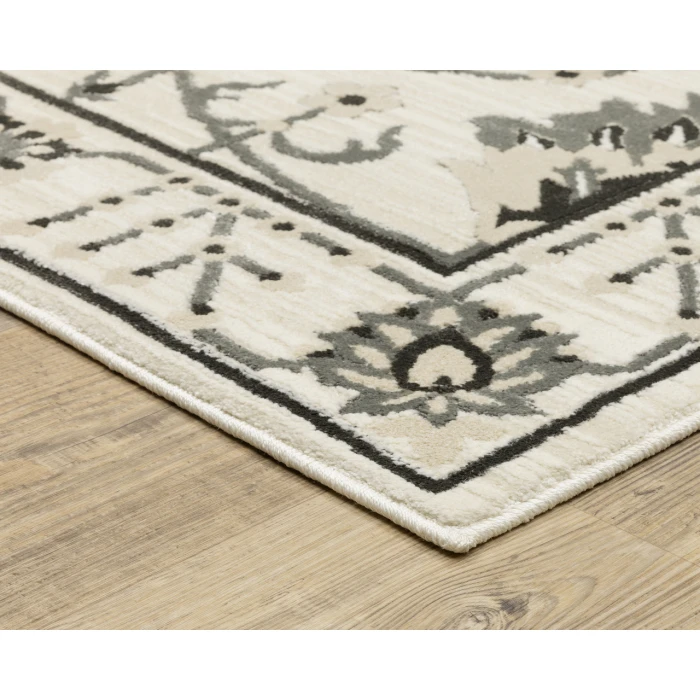 Oriental Weavers RAYLAN ray03 Ivory/Grey Rug 3' 3X5'