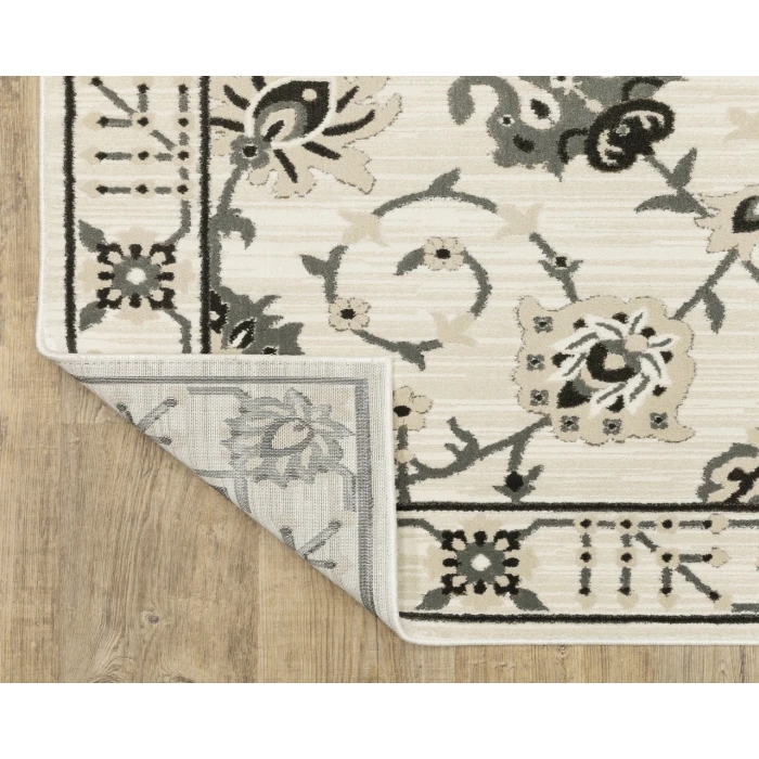 Oriental Weavers RAYLAN ray03 Ivory/Grey Rug 3' 3X5'