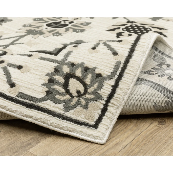 Oriental Weavers RAYLAN ray03 Ivory/Grey Rug 3' 3X5'