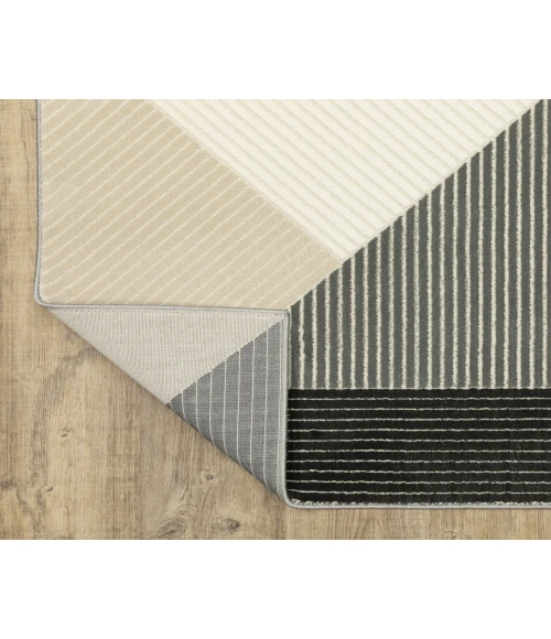 Oriental Weavers RAYLAN ray07 Ivory/Black Rug 6'7X9'6