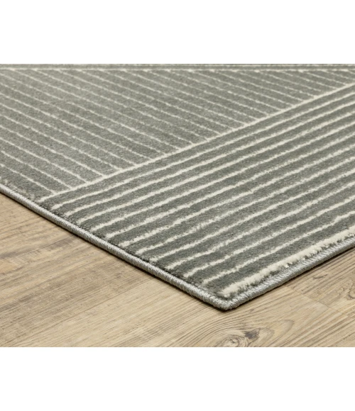 Oriental Weavers RAYLAN ray08 Grey/Ivory Rug 2'3X7'6