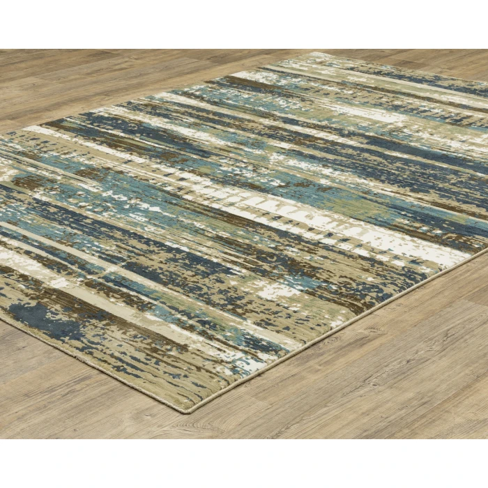 Oriental Weavers REED re02a Beige/Blue Rug 3' 3X5'