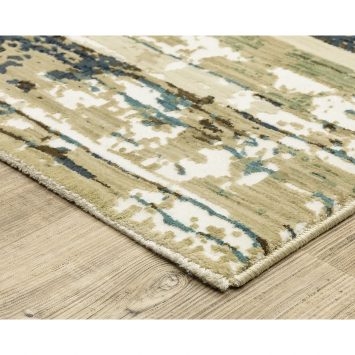 Oriental Weavers REED re02a Beige/Blue Rug 3' 3X5'