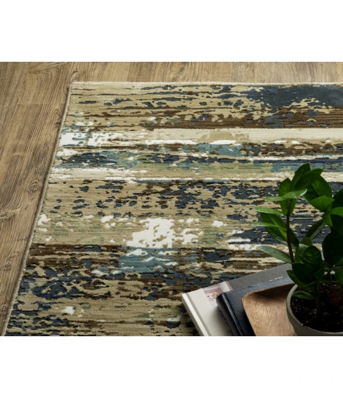 Oriental Weavers REED re02a Beige/Blue Rug 3' 3X5'