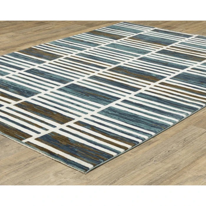 Oriental Weavers REED re05a Ivory/Blue Rug 3' 3X5'