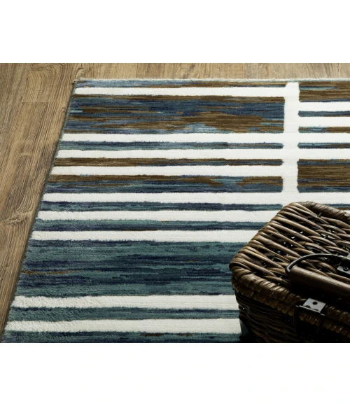 Oriental Weavers REED re05a Ivory/Blue Rug 3' 3X5'