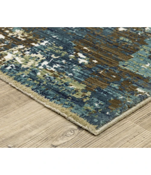 Oriental Weavers REED re06a Blue/Green Rug 6' 7X9' 6