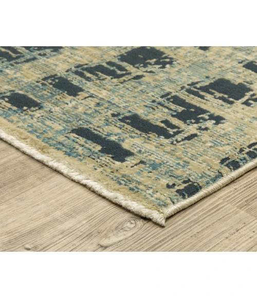 Oriental Weavers REED re07b Beige/Blue Rug 3' 3X5'