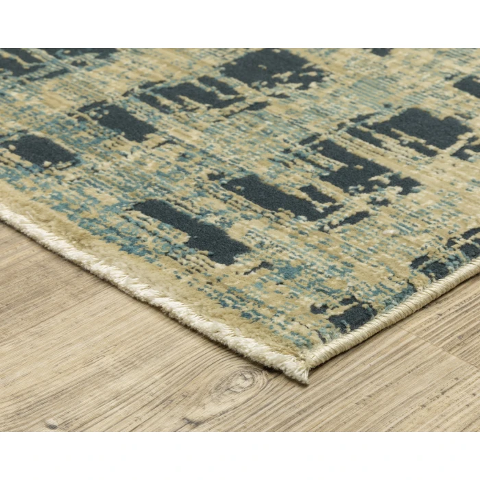 Oriental Weavers REED re07b Beige/Blue Rug 3' 3X5'