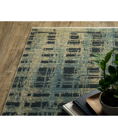 Oriental Weavers REED re07b Beige/Blue Rug 3' 3X5'