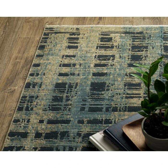 Oriental Weavers REED re07b Beige/Blue Rug 3' 3X5'