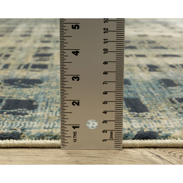 Oriental Weavers REED re07b Beige/Blue Rug 3' 3X5'