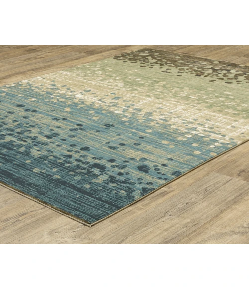 Oriental Weavers REED re08a Blue/Green Rug 6' 7X9' 6